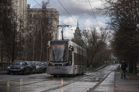 Московский транспорт в условиях режима самоизоляции жителей