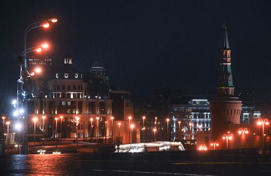 Москва во время режима самоизоляции жителей