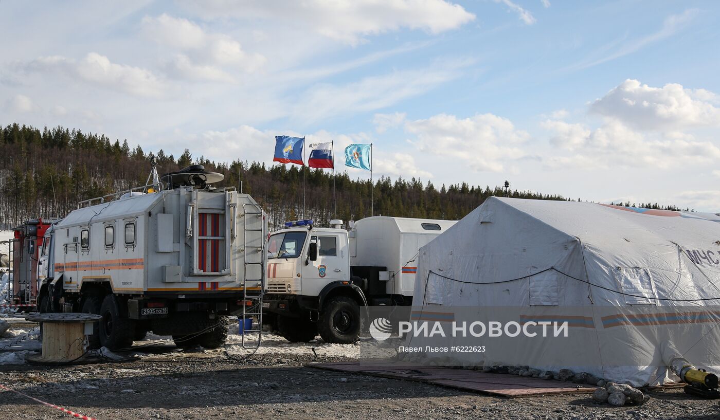 В Мурманской области МЧС разворачивает мобильный госпиталь