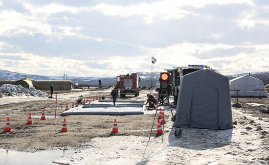 В Мурманской области МЧС разворачивает мобильный госпиталь