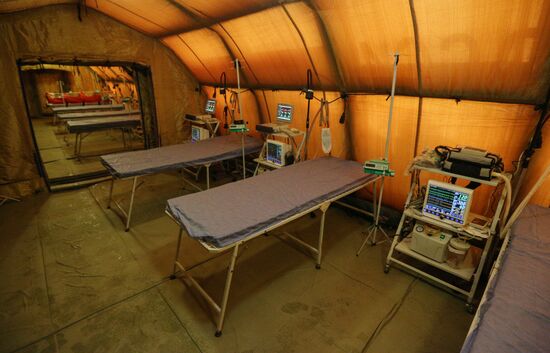 В Мурманской области МЧС разворачивает мобильный госпиталь