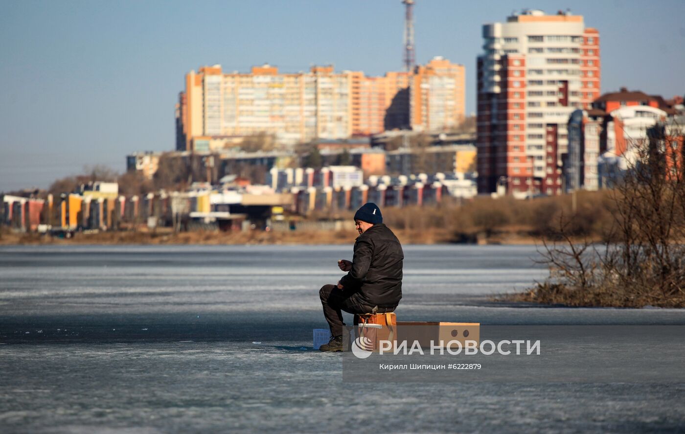 Подледная рыбалка в Иркутске