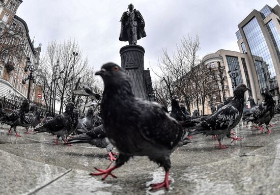 Москва во время режима самоизоляции жителей