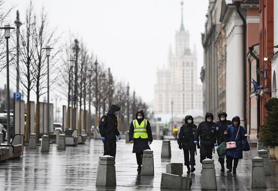 Москва во время режима самоизоляции жителей