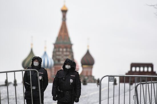 Москва во время режима самоизоляции жителей