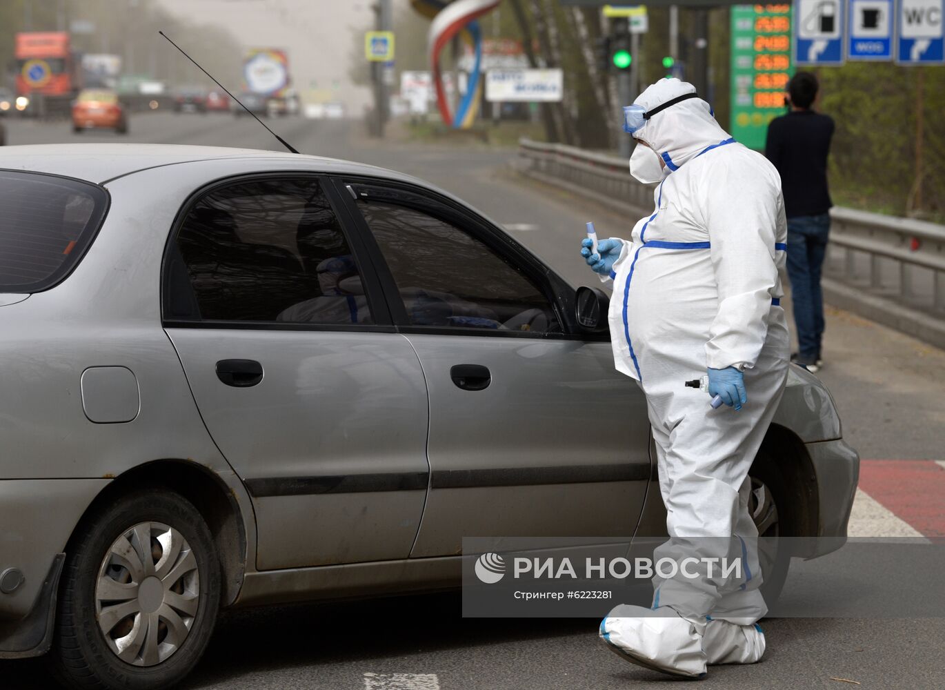 Блокпосты на въезде в Киев