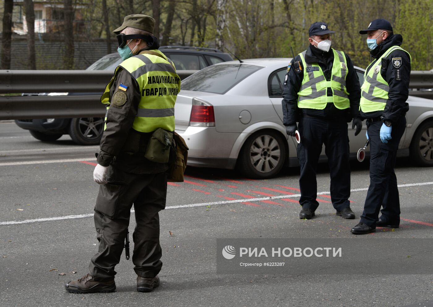 Блокпосты на въезде в Киев