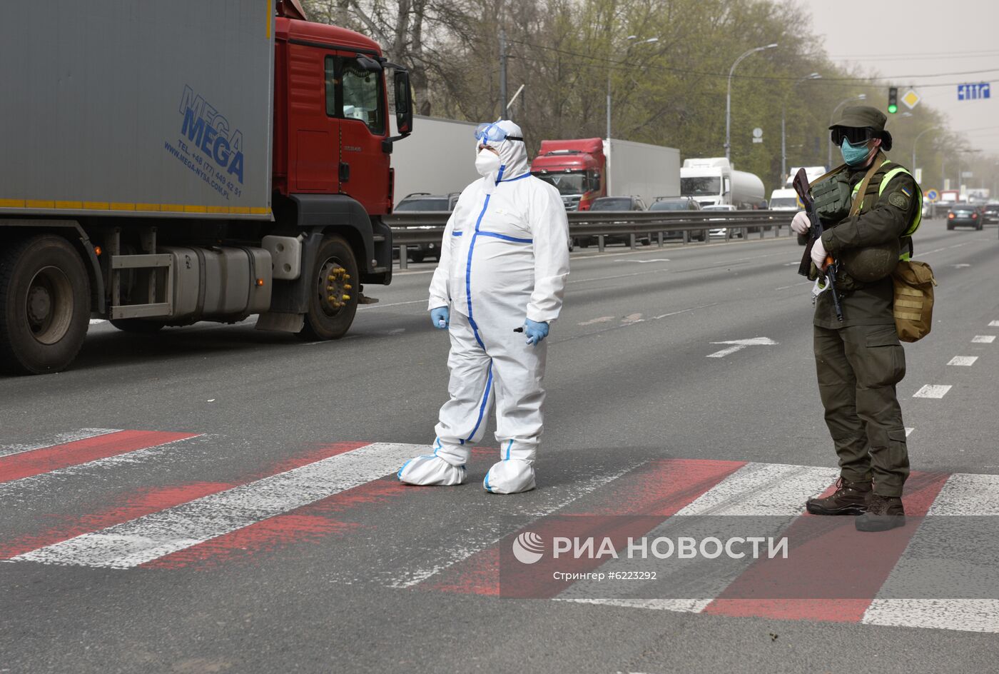 Блокпосты на въезде в Киев