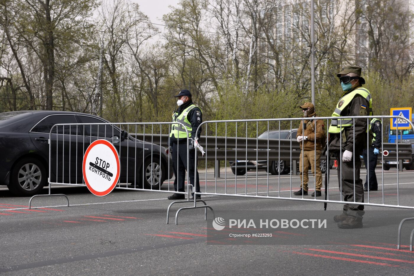 Блокпосты на въезде в Киев