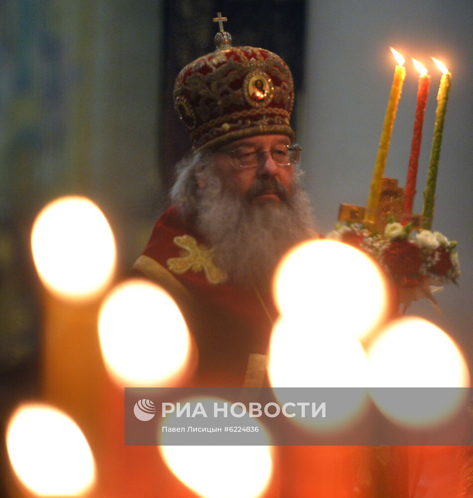 Пасхальное богослужение в регионах России 