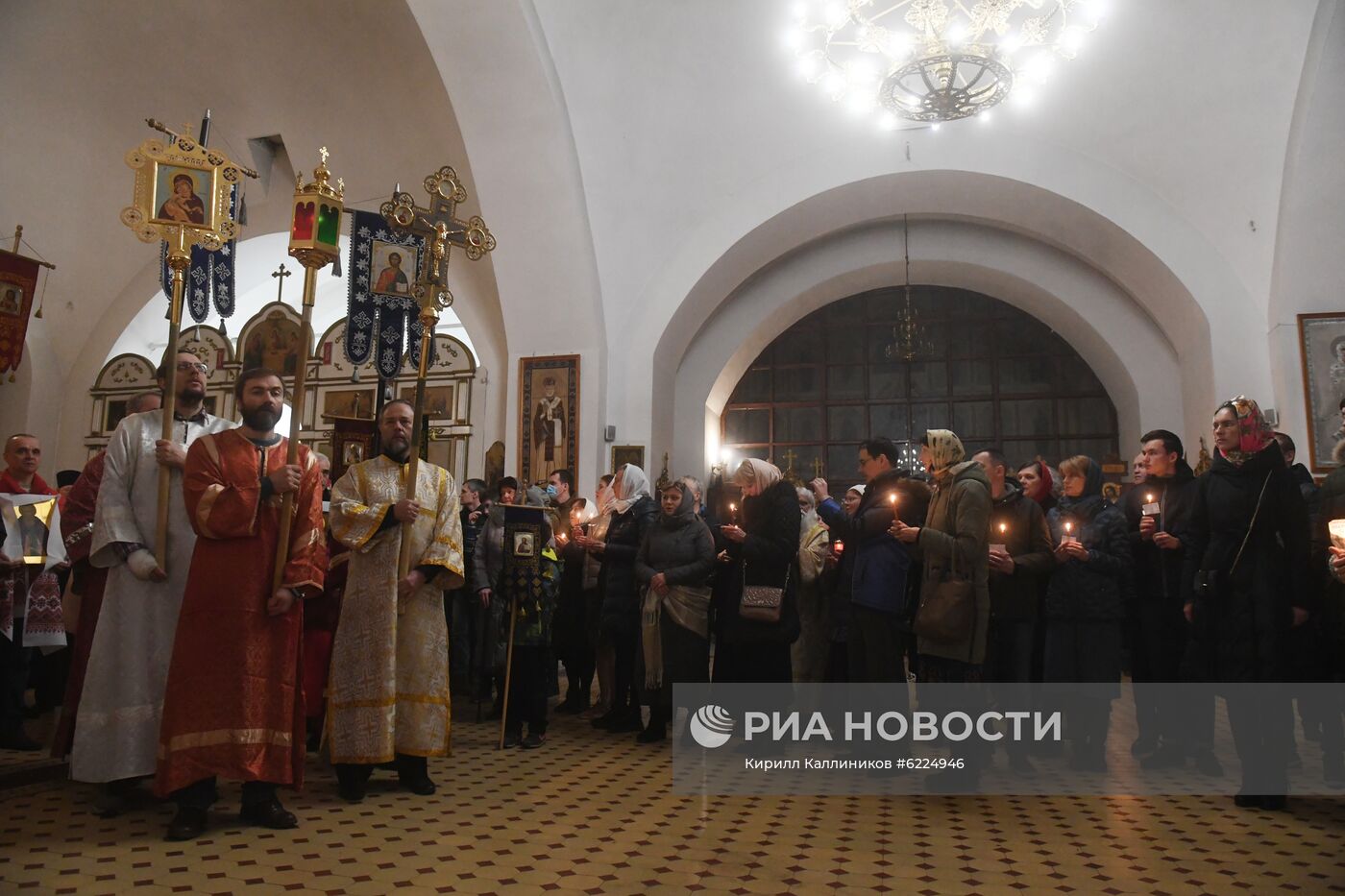 Пасхальное богослужение в регионах России