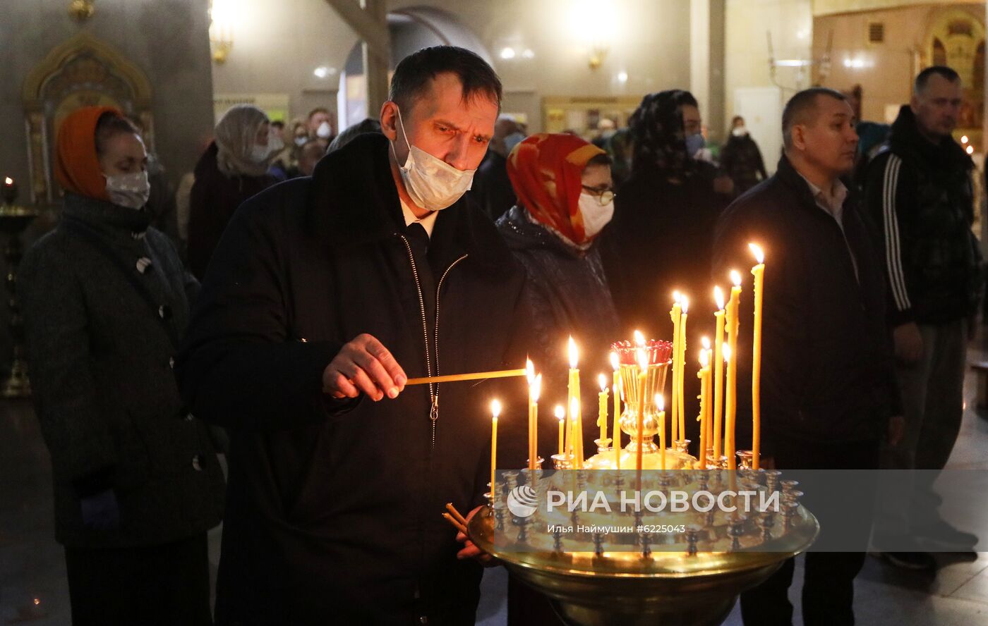 Пасхальное богослужение в регионах России