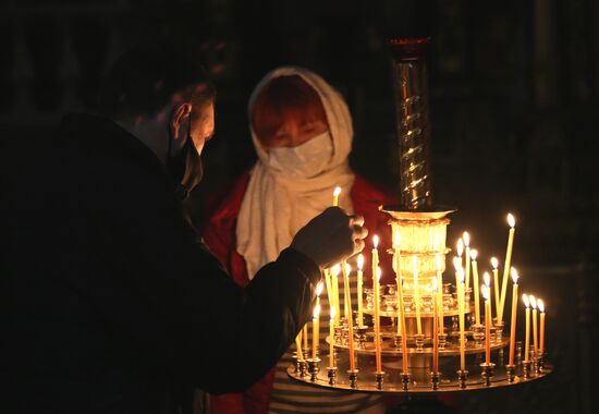 Празднование Пасхи в Донецке