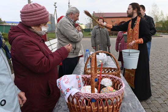 Празднование Пасхи в городах России