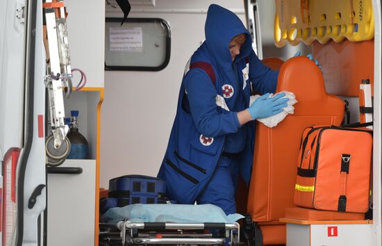 Карантинный центр в Коммунарке