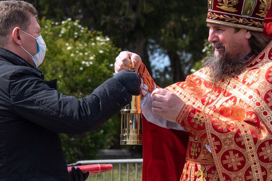 Празднование Пасхи в городах России