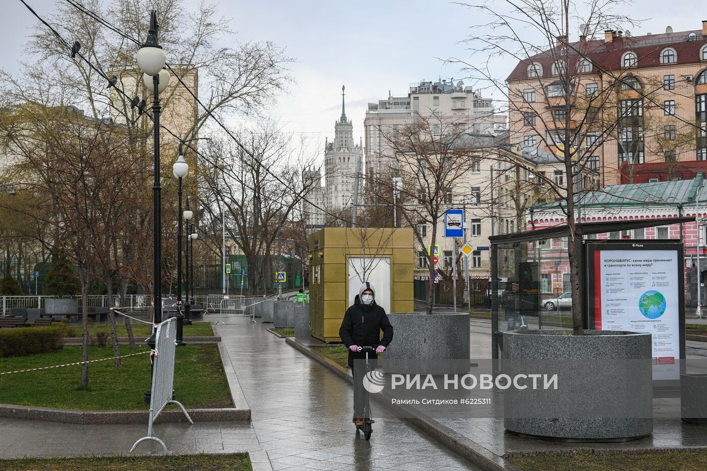 Москва во время режима самоизоляции жителей