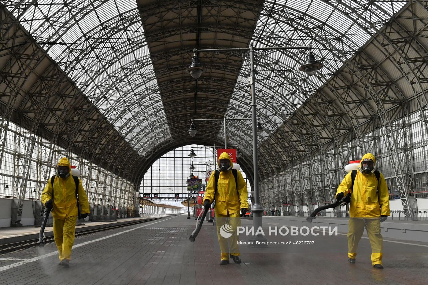 Дезинфекция Киевского вокзала в Москве 