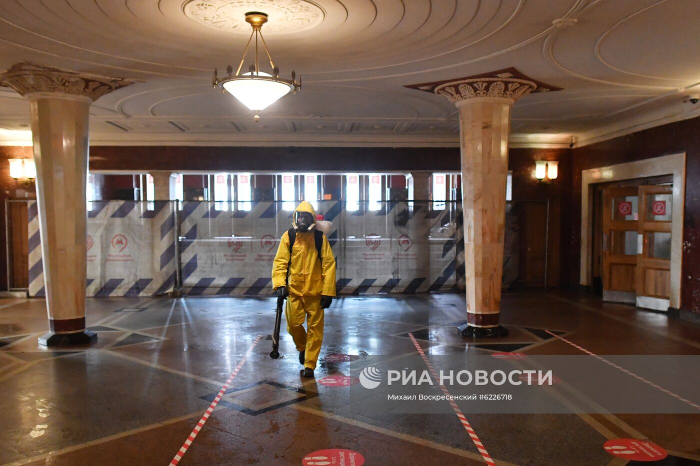 Дезинфекция Киевского вокзала в Москве 