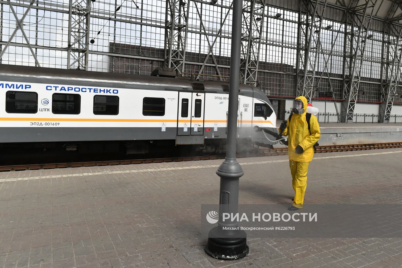 Дезинфекция Киевского вокзала в Москве 