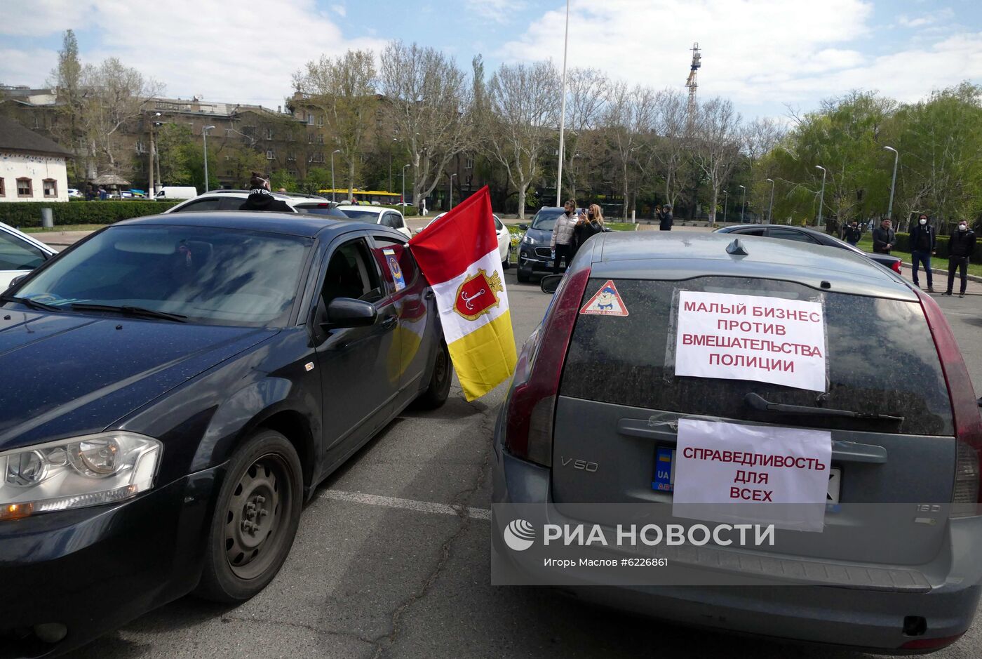 Одесские предприниматели устроили автопробег в поддержку малого бизнеса
