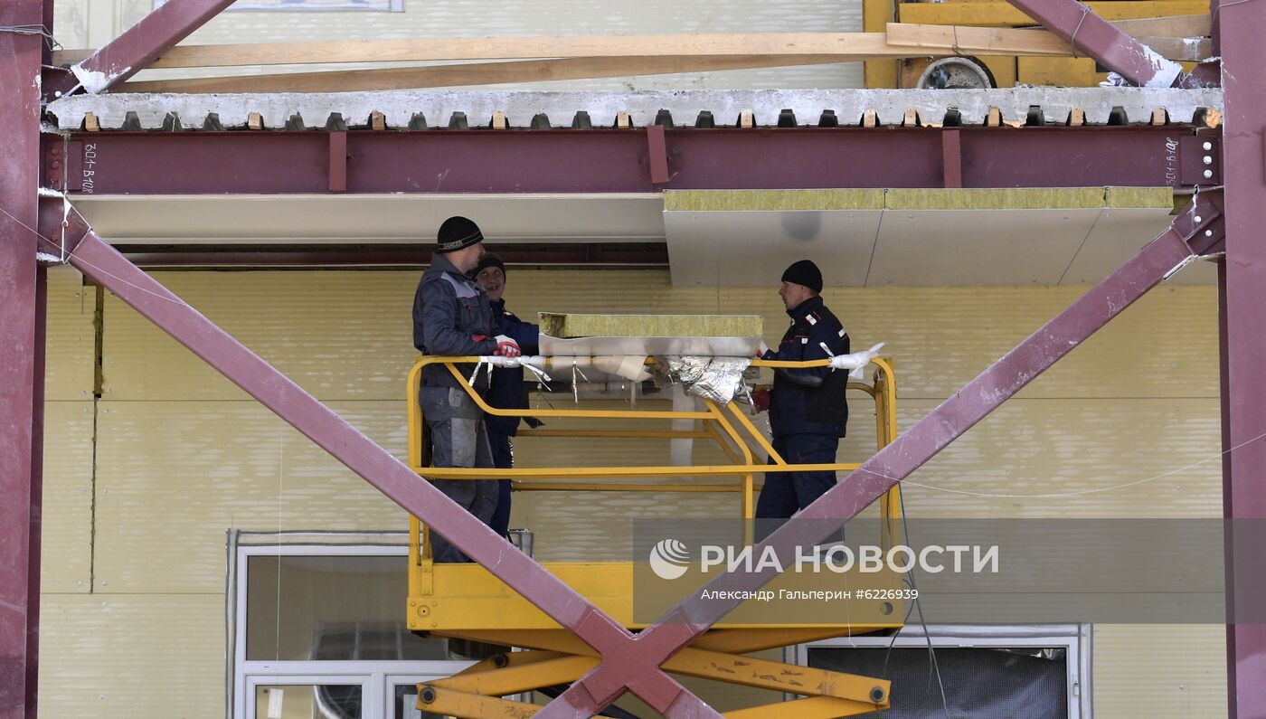 Строительство многофункционального медицинского центра в Пушкине