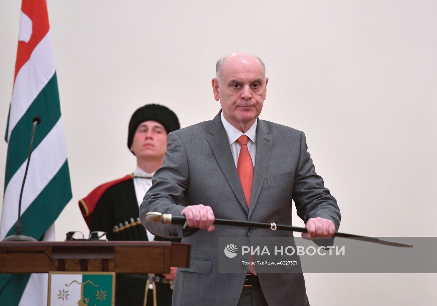 Инаугурация избранного президента Абхазии А. Бжании