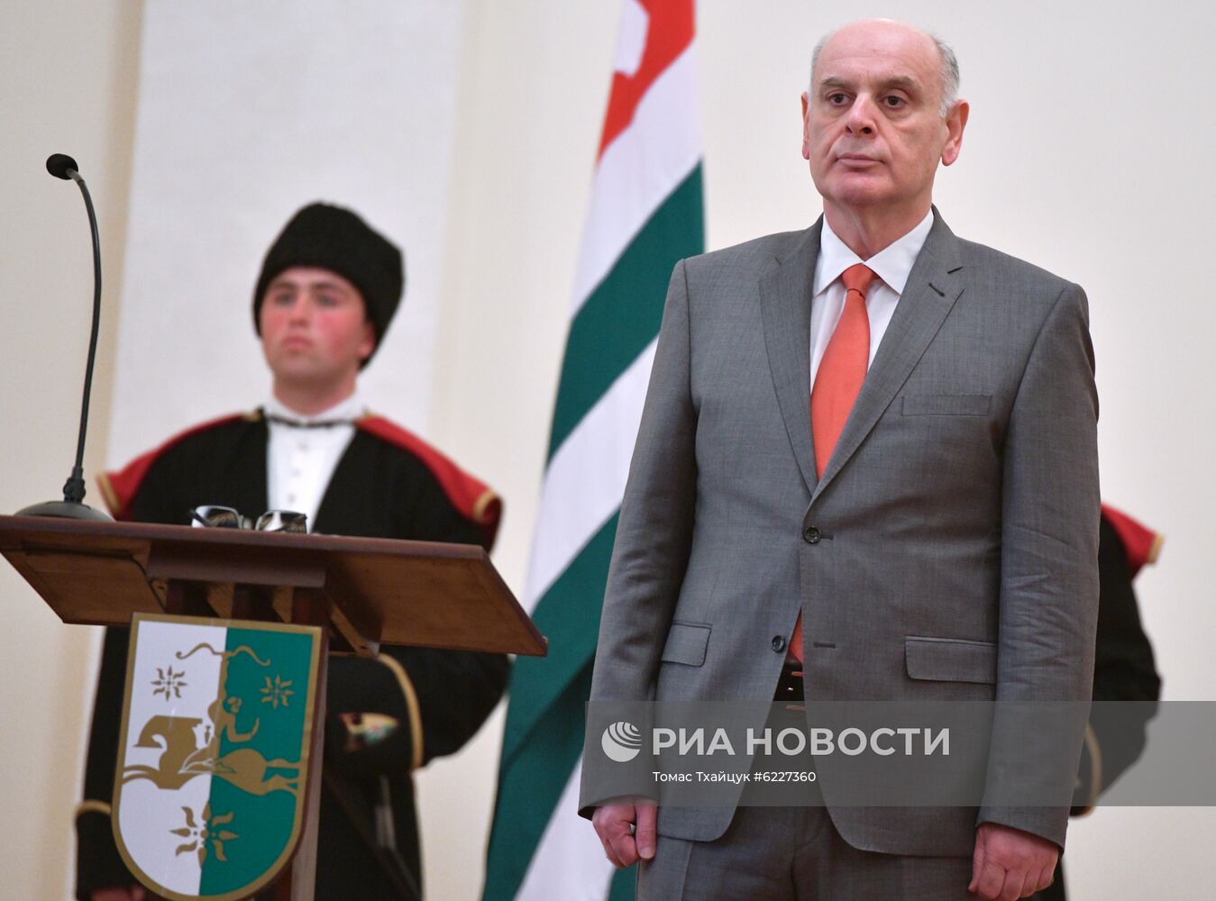 Инаугурация избранного президента Абхазии А. Бжании