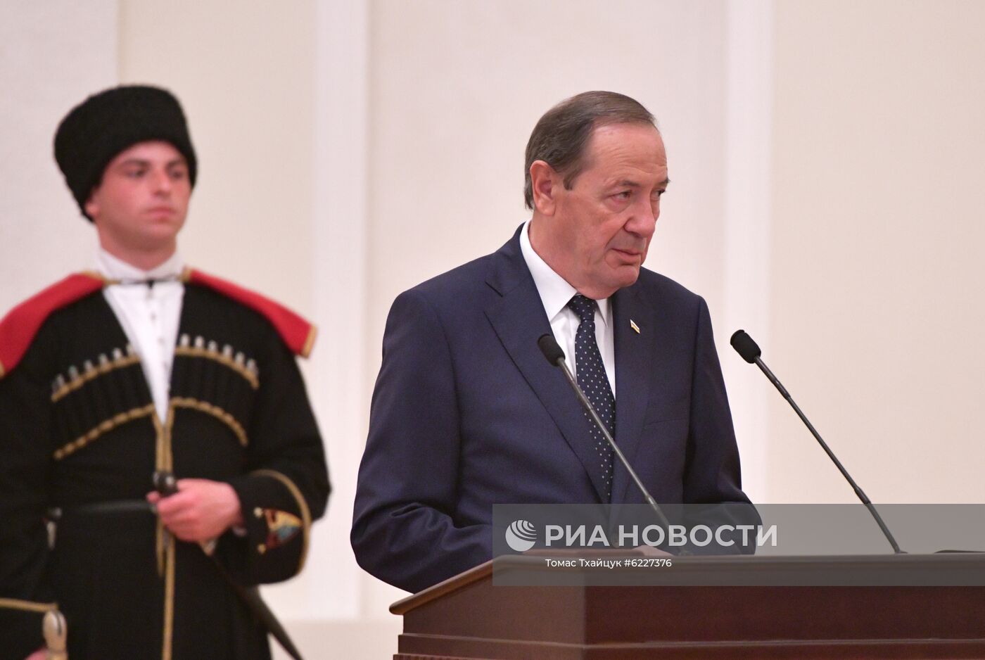 Инаугурация избранного президента Абхазии А. Бжании