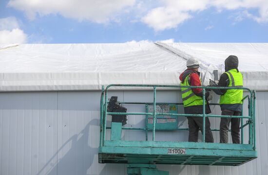 Строительство корпуса многопрофильного медцентра "Новомосковский"