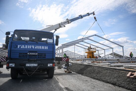 Строительство корпуса многопрофильного медцентра "Новомосковский"