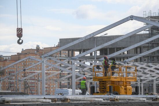 Строительство корпуса многопрофильного медцентра "Новомосковский"