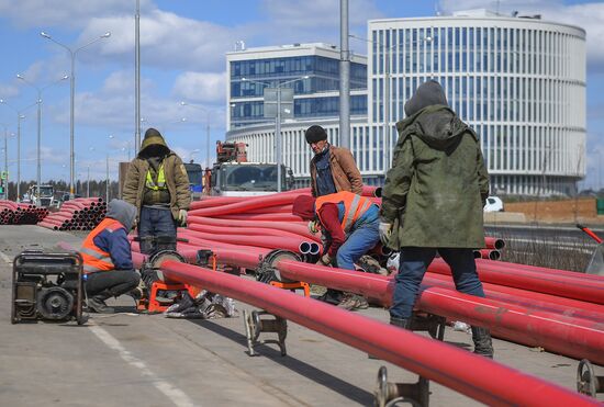 Строительство корпуса многопрофильного медцентра "Новомосковский"
