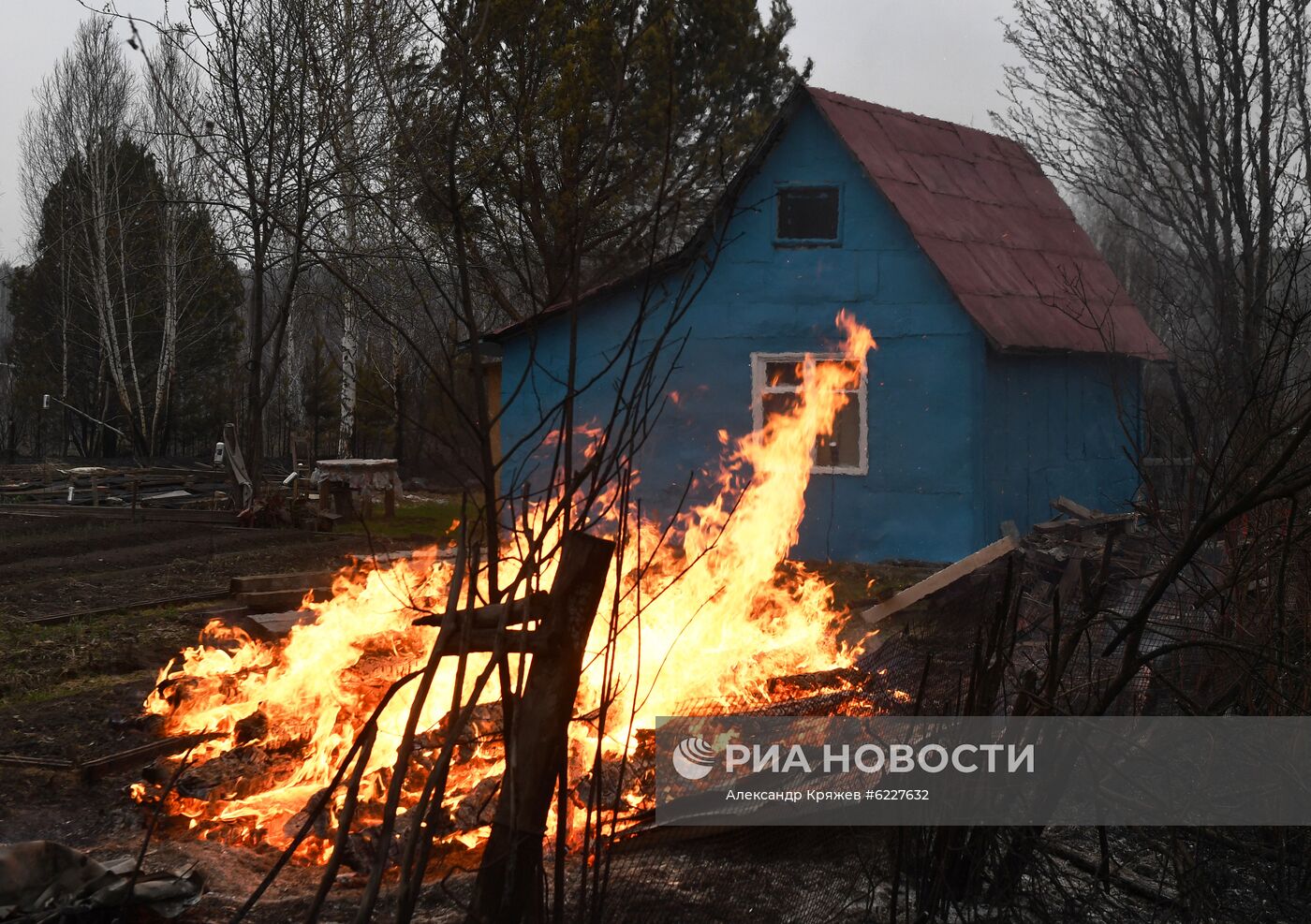 Пожары в Новосибирской области