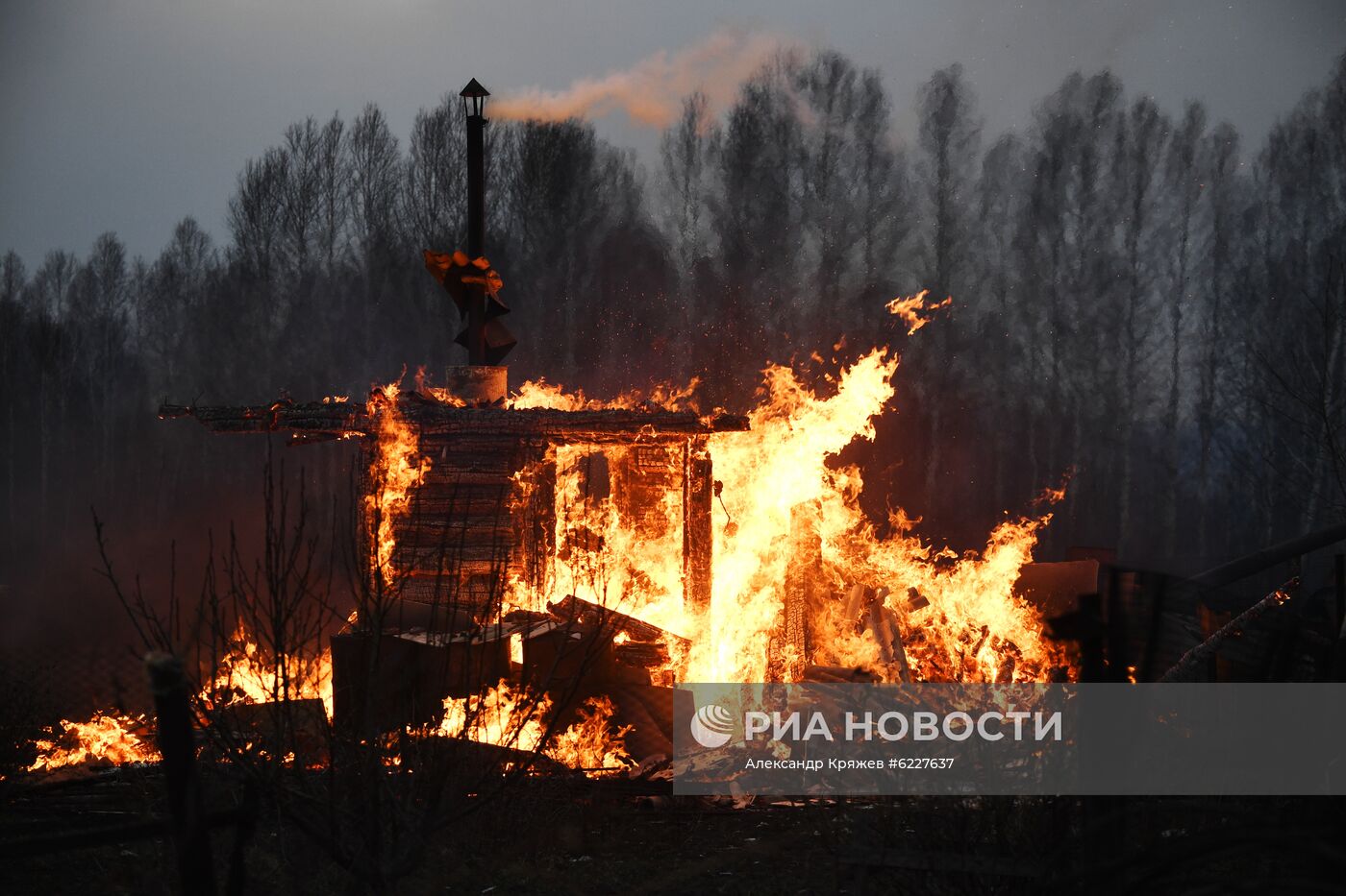 Пожары в Новосибирской области