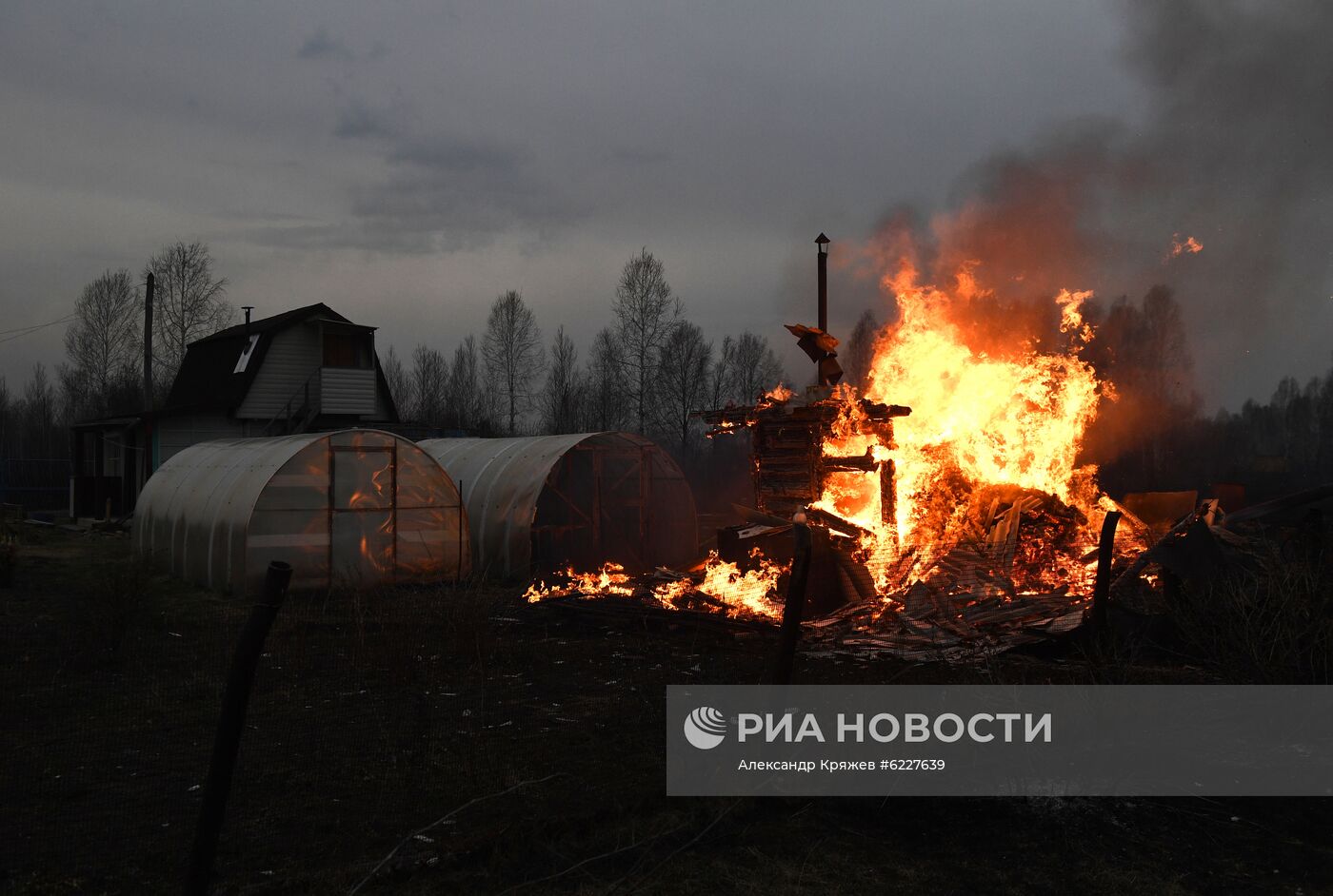 Пожары в Новосибирской области