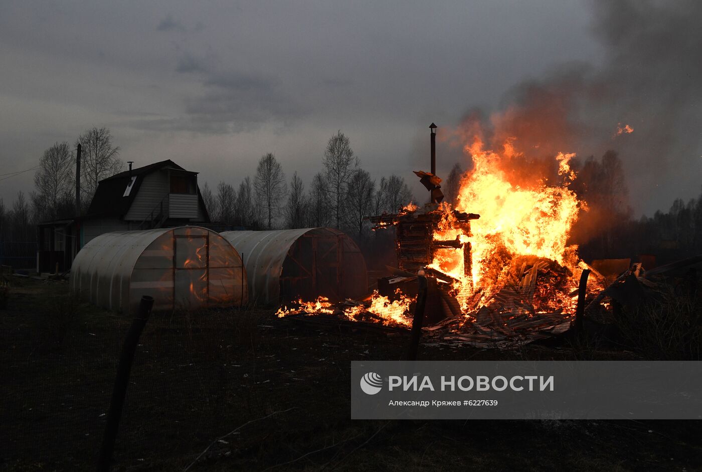 Пожары в Новосибирской области