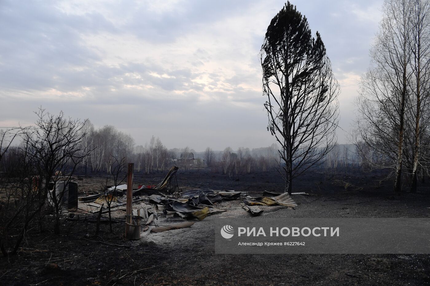 Пожары в Новосибирской области