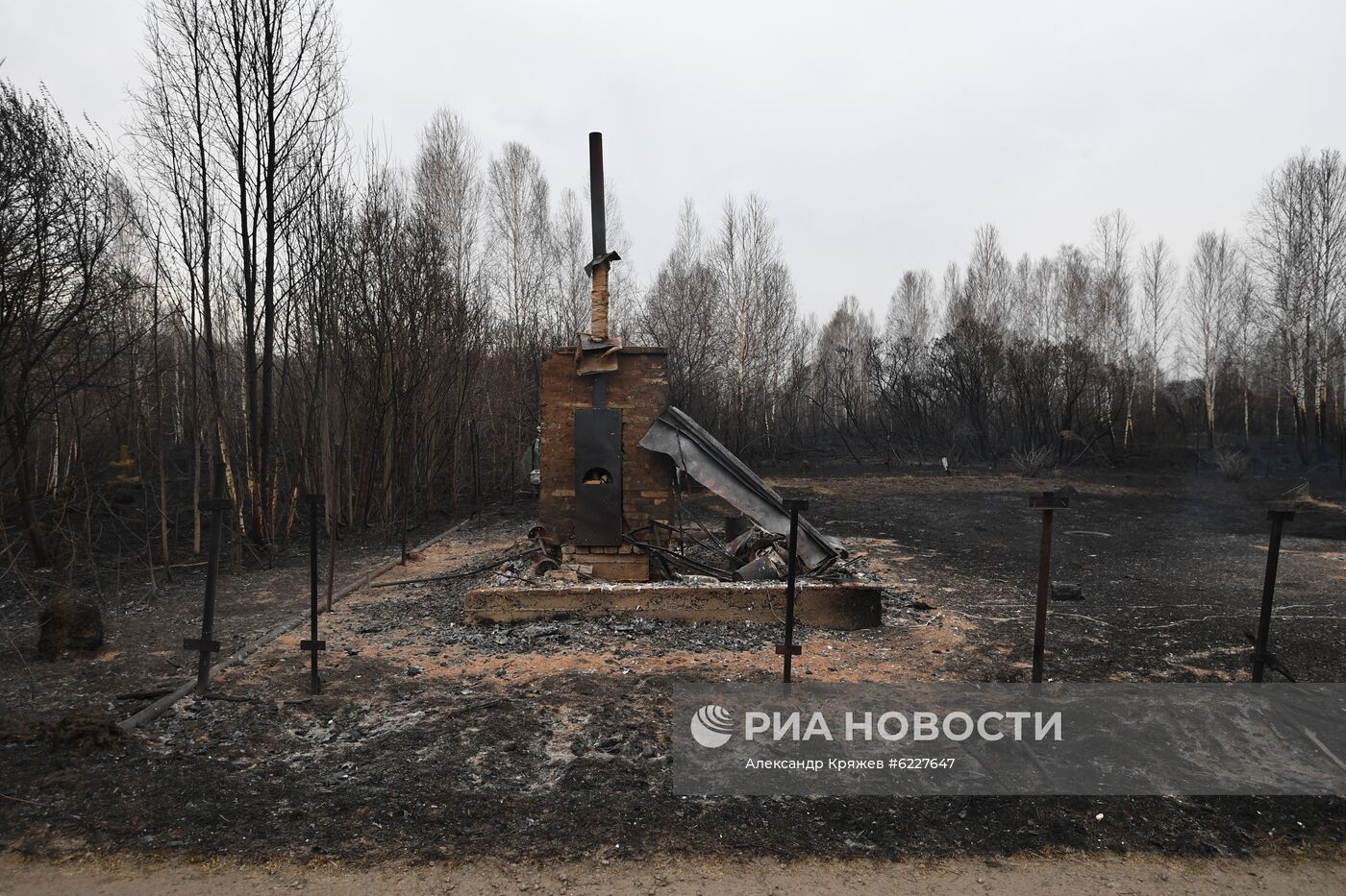 Пожары в Новосибирской области