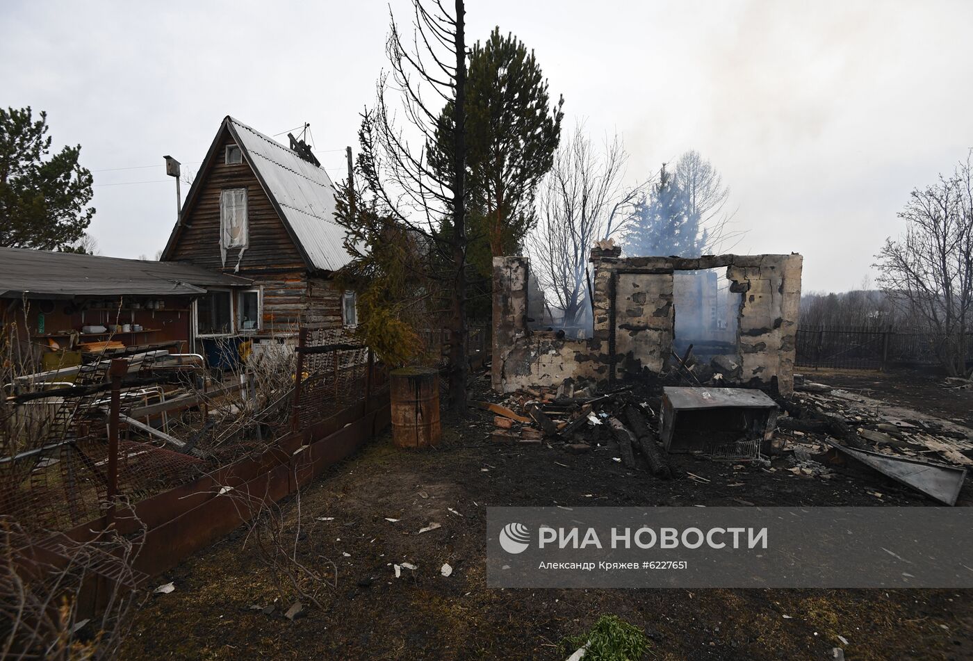 Пожары в Новосибирской области