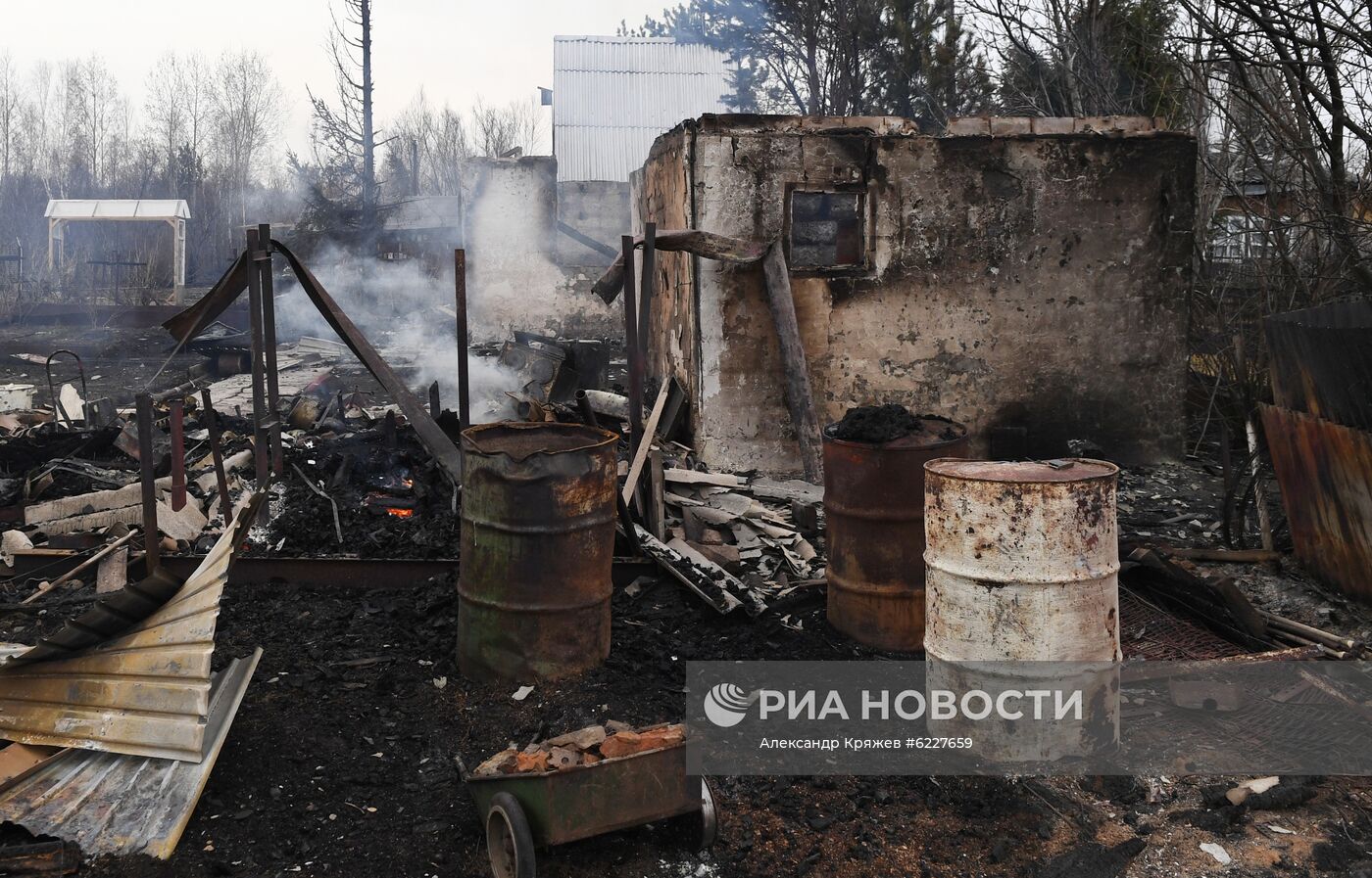 Пожары в Новосибирской области