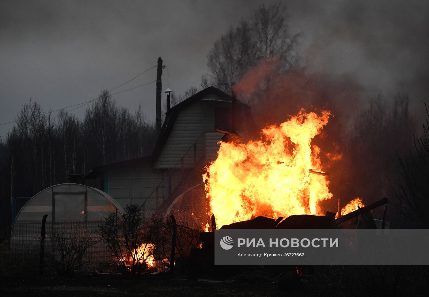 Пожары в Новосибирской области