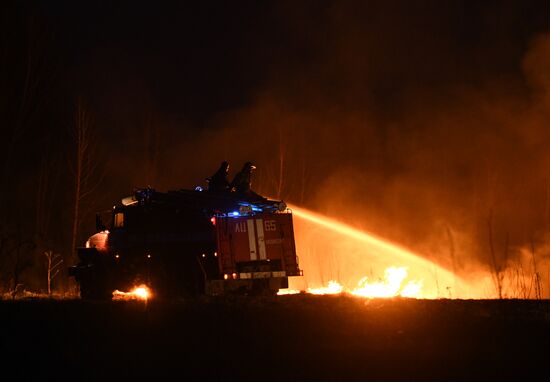 Пожары в Новосибирской области