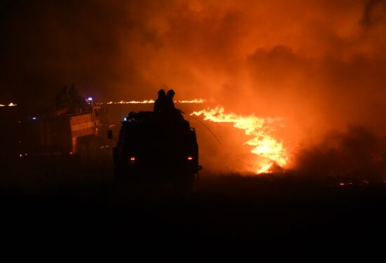 Пожары в Новосибирской области