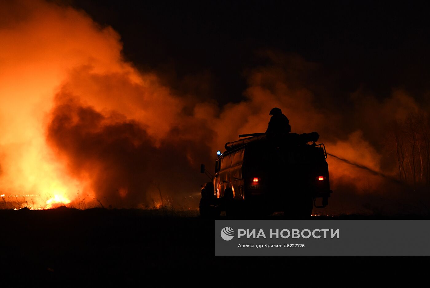 Пожары в Новосибирской области