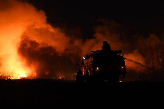 Пожары в Новосибирской области