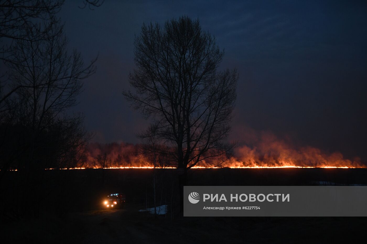 Пожары в Новосибирской области