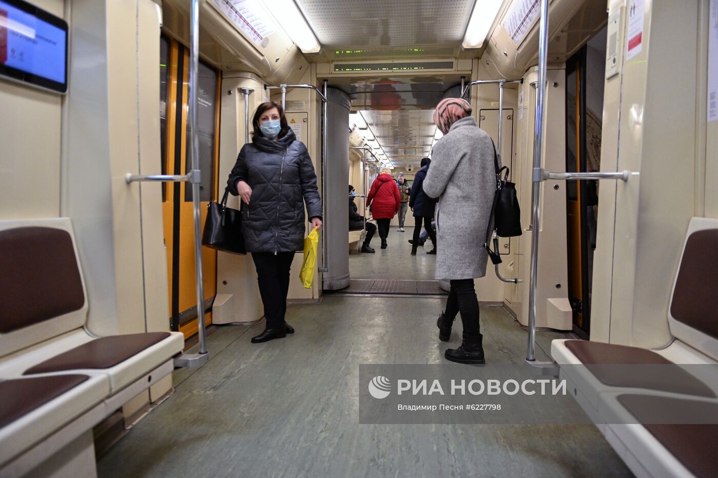 Московский метрополитен в период режима самоизоляции граждан