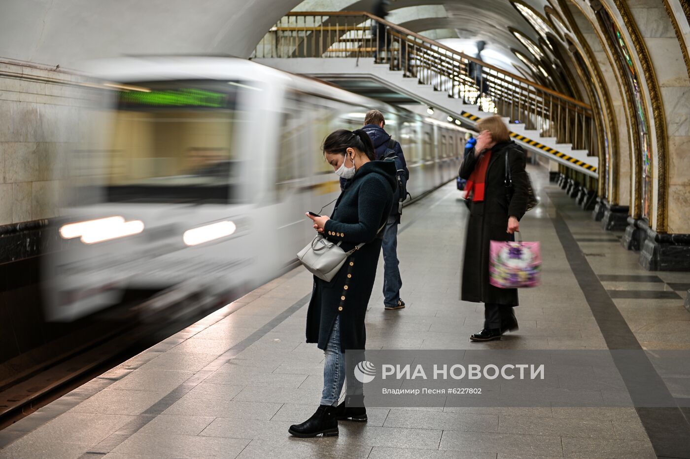 Московский метрополитен в период режима самоизоляции граждан
