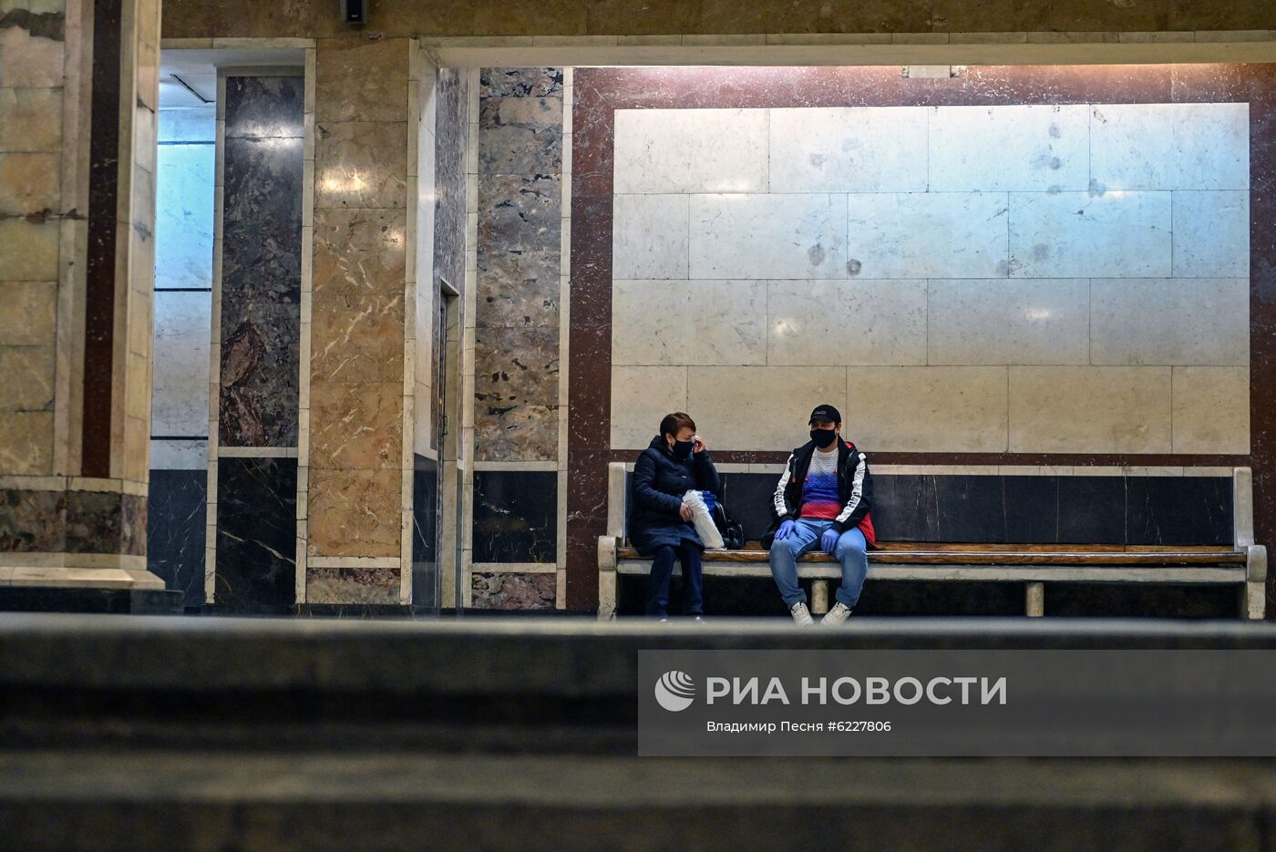 Московский метрополитен в период режима самоизоляции граждан